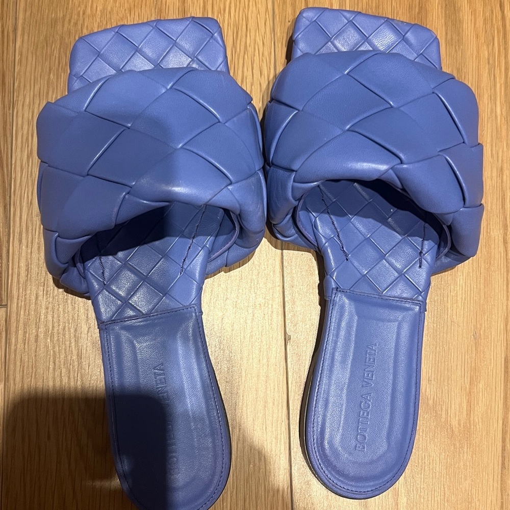 Bottega Veneta Woven Slide Sandals